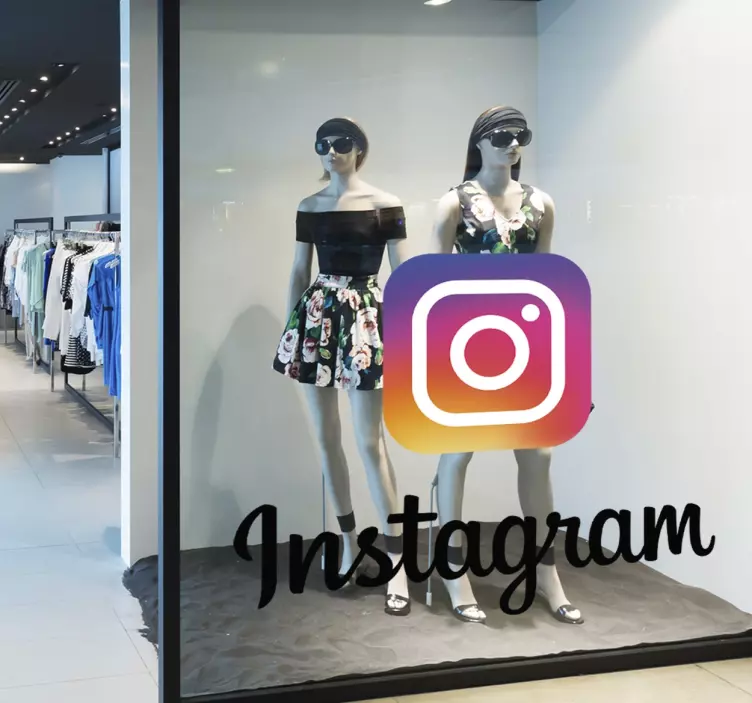 Vinis de tecnologia e internet Logo Instagram - TenStickers