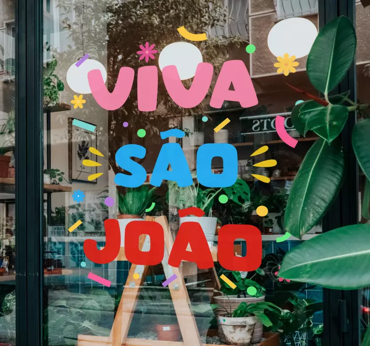 Autocolantes decorativos de outros acontecimentos "viva são joão" - TenStickers