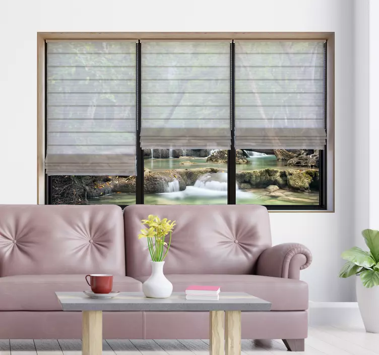 3d paisagem sala vinil autocolante de parede - TenStickers