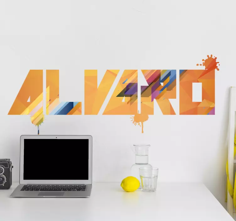 Vinis decorativos urbanos texto personalizado - TenStickers