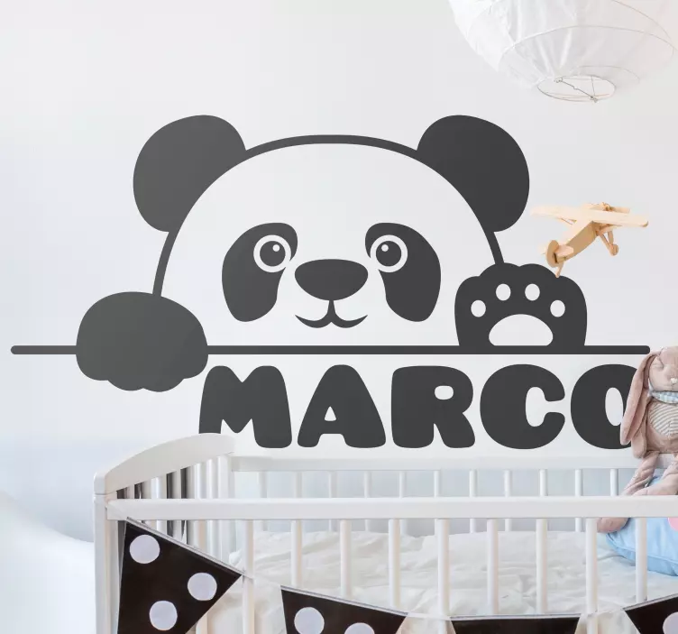 Adesivos para decoração de quarto infantil Nome personalizado beb - TenStickers