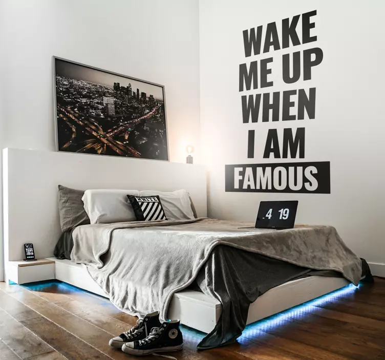 Autocolante decorativo wake me up - TenStickers
