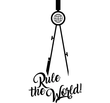 Vinil para arquitectos Rule the world - TenStickers