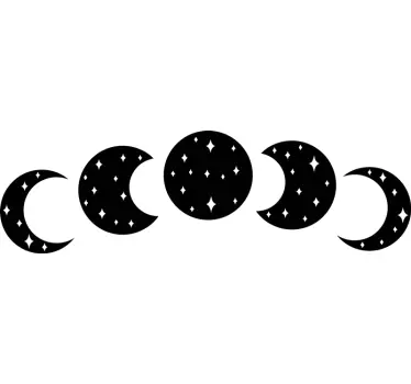 Autocolante quarto de dormir fases da lua - TenStickers
