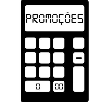 Autocolante calculadora promoções - TenStickers