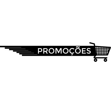 Sticker promoções carrinho de compras - TenStickers