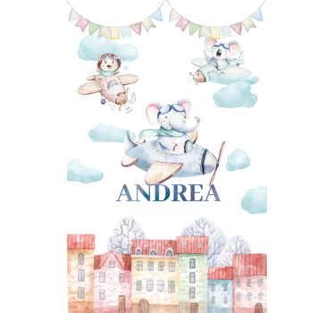Autocolante animal animais voadores - TenStickers