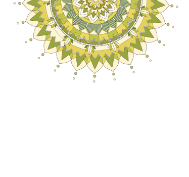 Autocolante animal meia mandala - TenStickers