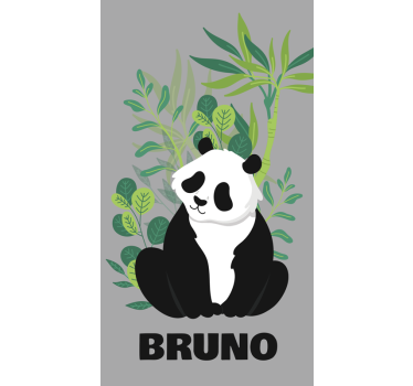 Autocolante animal panda personalizado - TenStickers