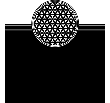 Autocolante animal mandala flor da vida - TenStickers