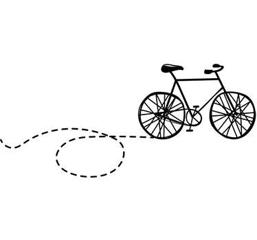 Autocolante para parede bicicleta - TenStickers