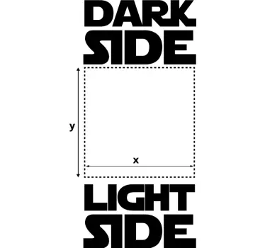 Vinil Decorativo Dark and Light - TenStickers