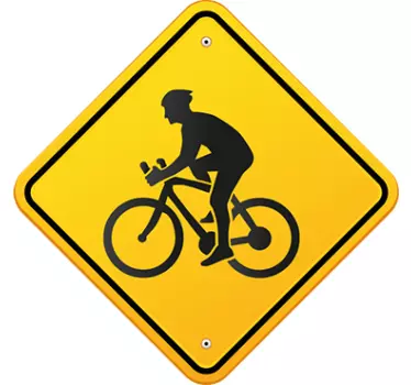 Vinil autocolante sinalética para bicicleta - TenStickers
