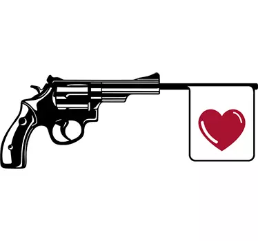 Vinil decorativo disparo amor - TenStickers