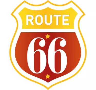 Vinil decorativo famosa Route 66 - TenStickers