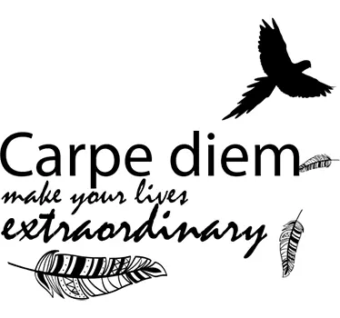 Vinil autocolante decorativo carpe diem - TenStickers