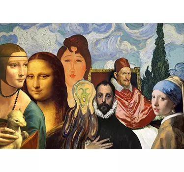 Autocolante para portátil quadros famosos - TenStickers