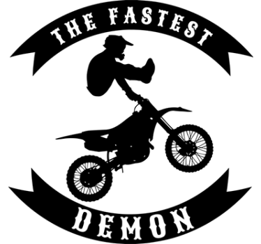 Vinil autocolante motas Demon - TenStickers