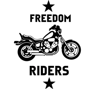 Autocolante para mota chopper - TenStickers