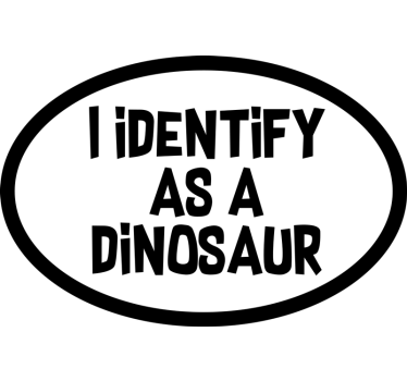 Autocolante para carro eu me identifico como - TenStickers