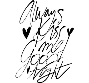 Vinil decorativo Beijo de Boa noite - TenStickers