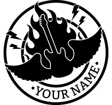 Vinil personalizável grupo de rock - TenStickers
