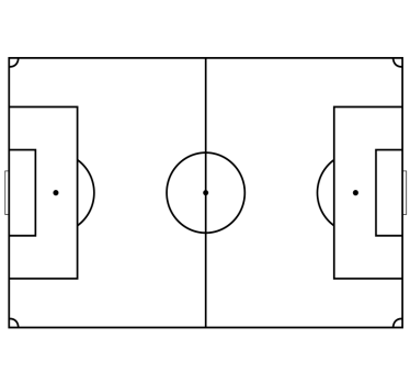 Quadro branco adesivo futebol - TenStickers