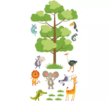 Autocolante infantil animais da selva - TenStickers