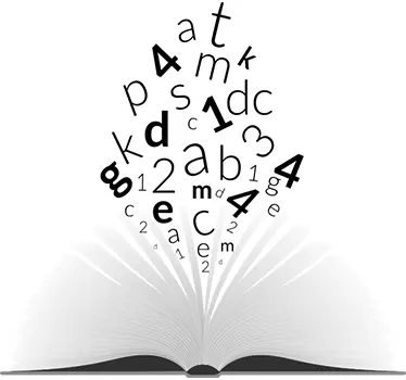 Vinil decorativo Livros e letras - TenStickers