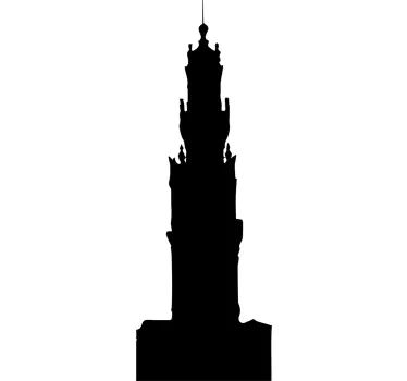 Autocolante silhueta Torre dos Clérigos - TenStickers