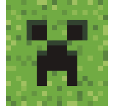 Autocolante videojogos rosto pixelado - TenStickers