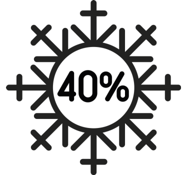 Autocolante de promoção desconto em flocos de neve - TenStickers