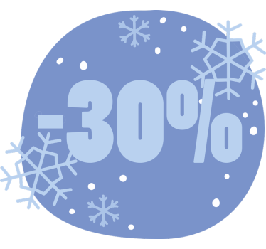 Autocolante de promoção desconto de inverno - TenStickers