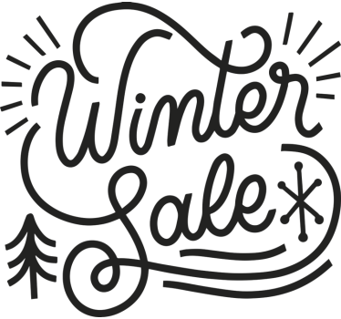 Autocolante de promoção letras de inverno - TenStickers