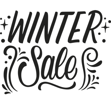 Autocolante de promoção inverno monocromático - TenStickers