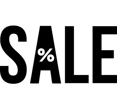 Autocolante de promoção letras grandes - TenStickers
