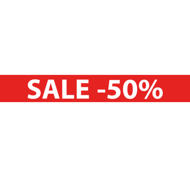 Autocolante de promoção desconto personalizado - TenStickers