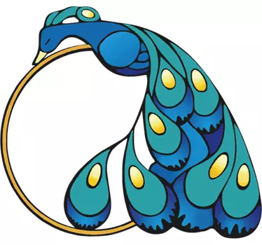 Autocolante para portátil Pavão - TenStickers