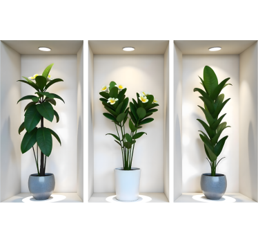 Autocolante animal plantas em pequenos espaços - TenStickers