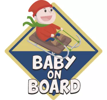 Autocolante decorativo bebé a bordo - TenStickers