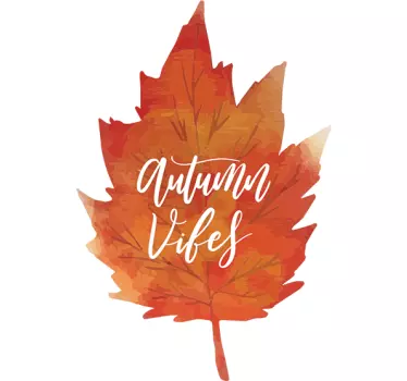 Aucolante decorativo folha de outono - TenStickers