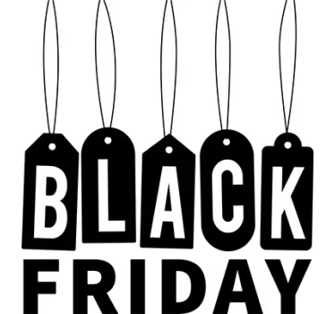 Autocolantes para montras Promoções Black Friday - TenStickers