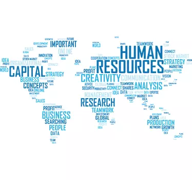 Autocolantes para Empresas  Mapa recursos humanos - TenStickers