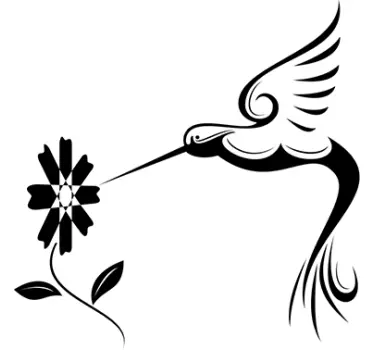 Autocolantes decorativos de pássaros e aves Beija flor - TenStickers