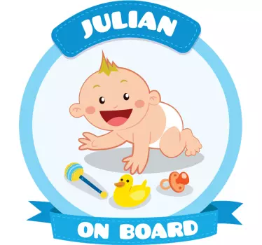 Autocolante decorativo baby on board - TenStickers