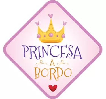 Adesivo para carro princesa - TenStickers