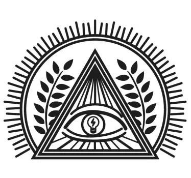 Adesivo de interruptor olho illuminati - TenStickers