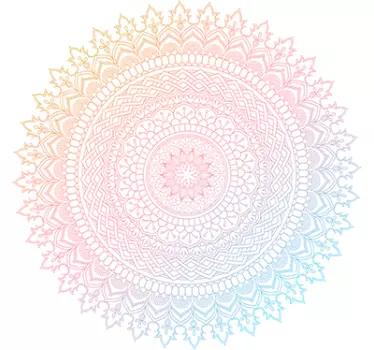 Adesivo de parede Mandala caleidoscópio - TenStickers