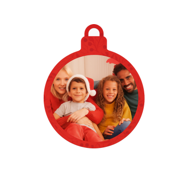 Autocolante para janela bola de natal personalizada - TenStickers