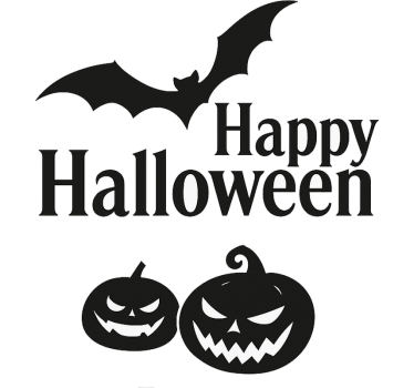 Autocolante para janela abóboras assustadoras de halloween - TenStickers